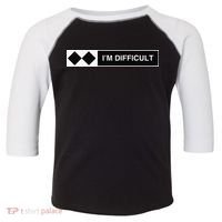 I'm Difficult Ski Snowboard Funny Snowboarding Winter Premium Toddler Fine Jersey T-Shirt thumb 0