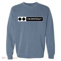 I'm Difficult Ski Snowboard Funny Snowboarding Winter Premium Garment-Dyed Sweatshirt thumb 0