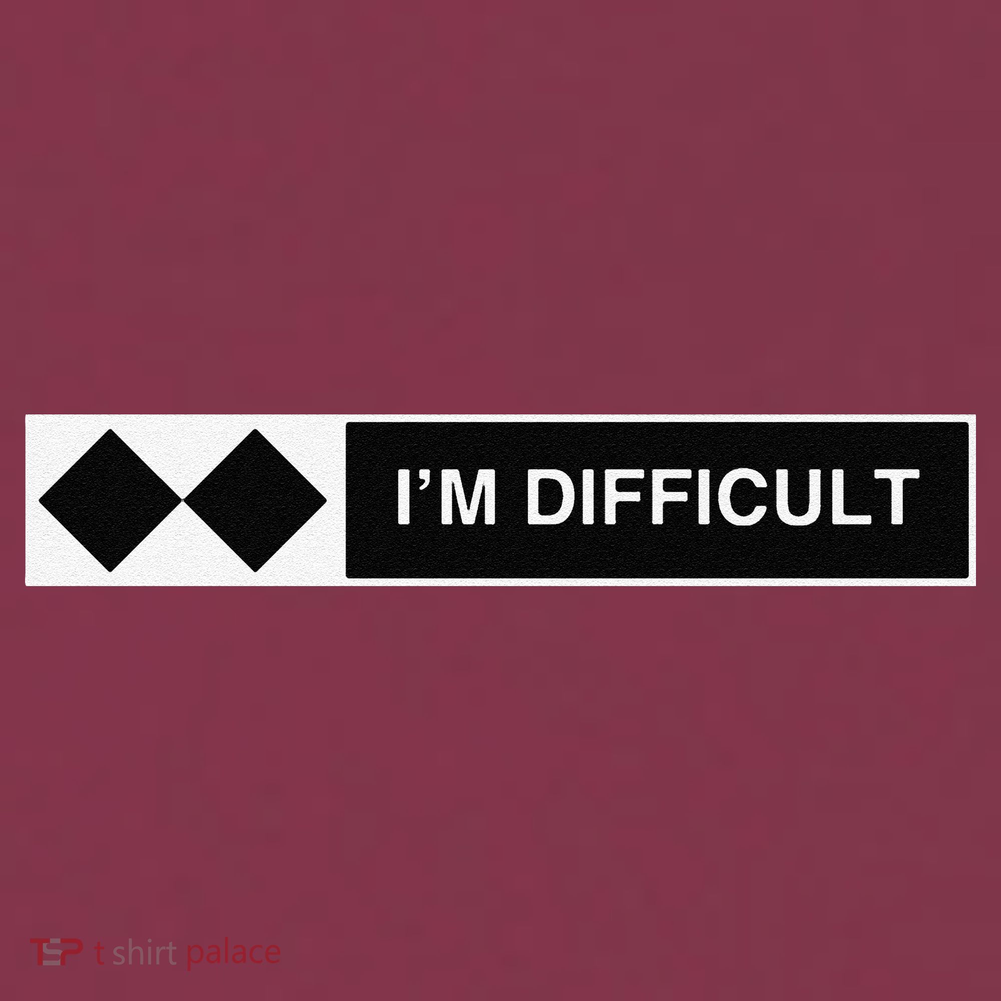 I'm Difficult Ski Snowboard Funny Snowboarding Winter Premium 16oz Travel Tumbler