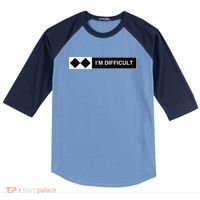 I'm Difficult Ski Snowboard Funny Snowboarding Winter Premium Raglan Baseball Sleeve Shirt thumb 0