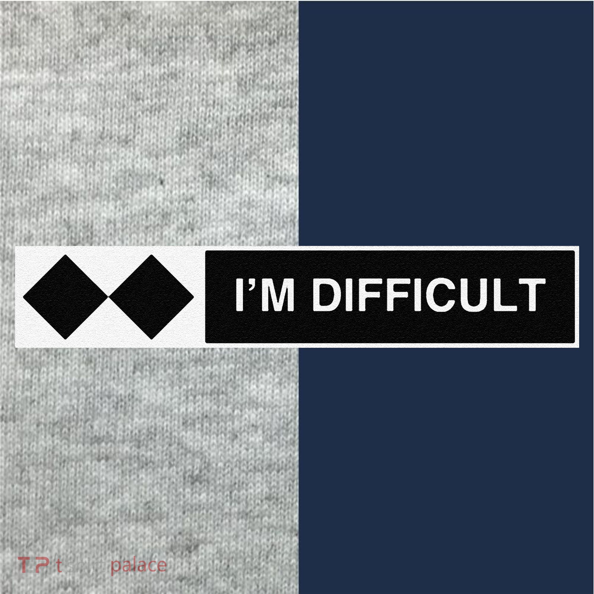 I'm Difficult Ski Snowboard Funny Snowboarding Winter Premium Kids Colorblock Raglan Jersey