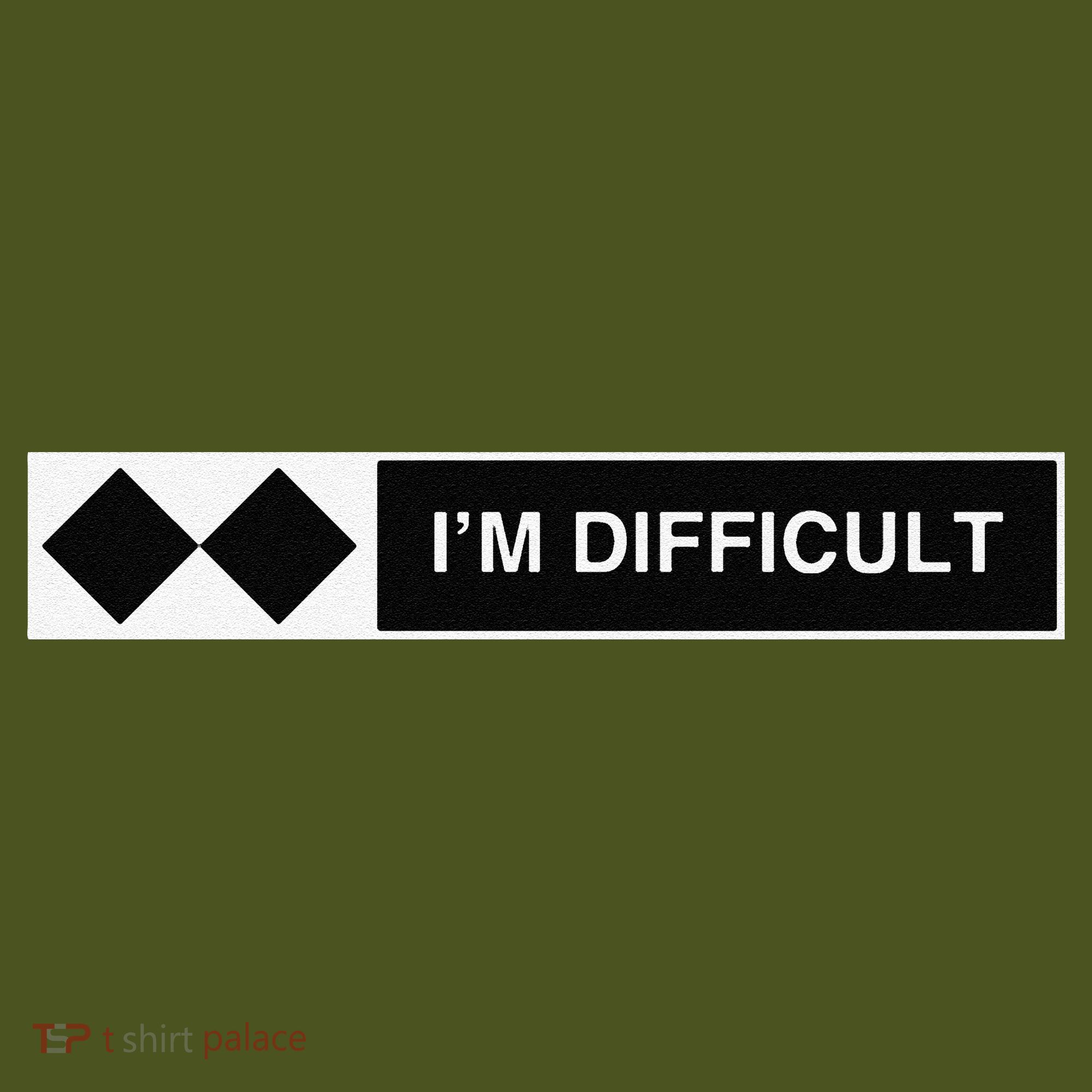 I'm Difficult Ski Snowboard Funny Snowboarding Winter Premium The Baniff Cuffed Pom Beanie