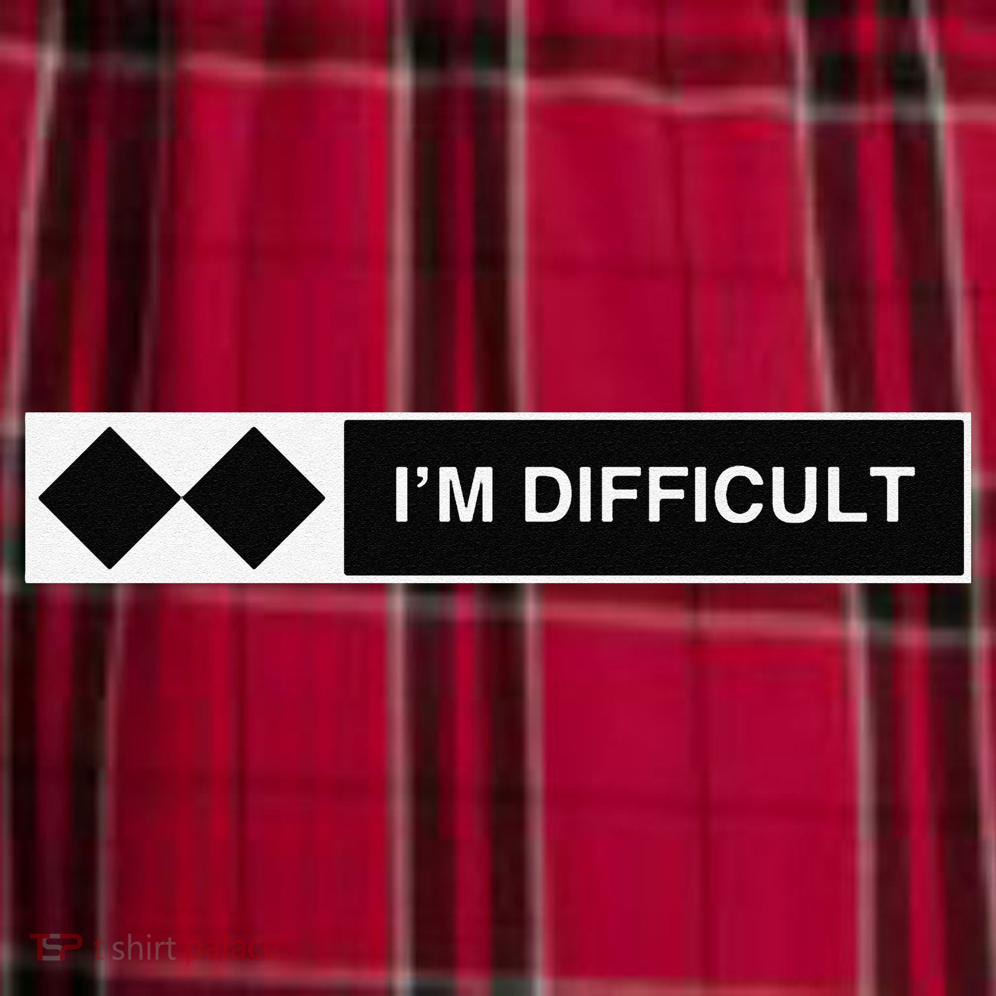 I'm Difficult Ski Snowboard Funny Snowboarding Winter Premium Men's Flannel Plaid Pajama Pants