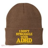 I Don't Struggle With ADHD I'm Actually Really Good At It Beanie thumb 0