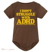 I Don't Struggle With ADHD I'm Actually Really Good At It Baby Bodysuit thumb 0