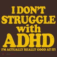 I Don't Struggle With ADHD I'm Actually Really Good At It Kids Hoodie thumb 2