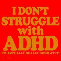 I Don't Struggle With ADHD I'm Actually Really Good At It Santa Hat thumb 1