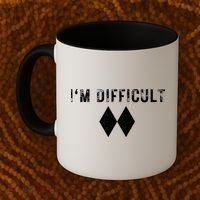 IM Difficult Skiing Skier Snowboard Double Black Diamonds Coffee Mug thumb 2