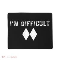 IM Difficult Skiing Skier Snowboard Double Black Diamonds Mousepad thumb 0