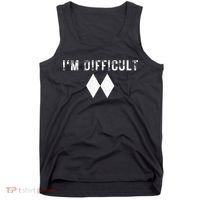 IM Difficult Skiing Skier Snowboard Double Black Diamonds Tank Top thumb 0