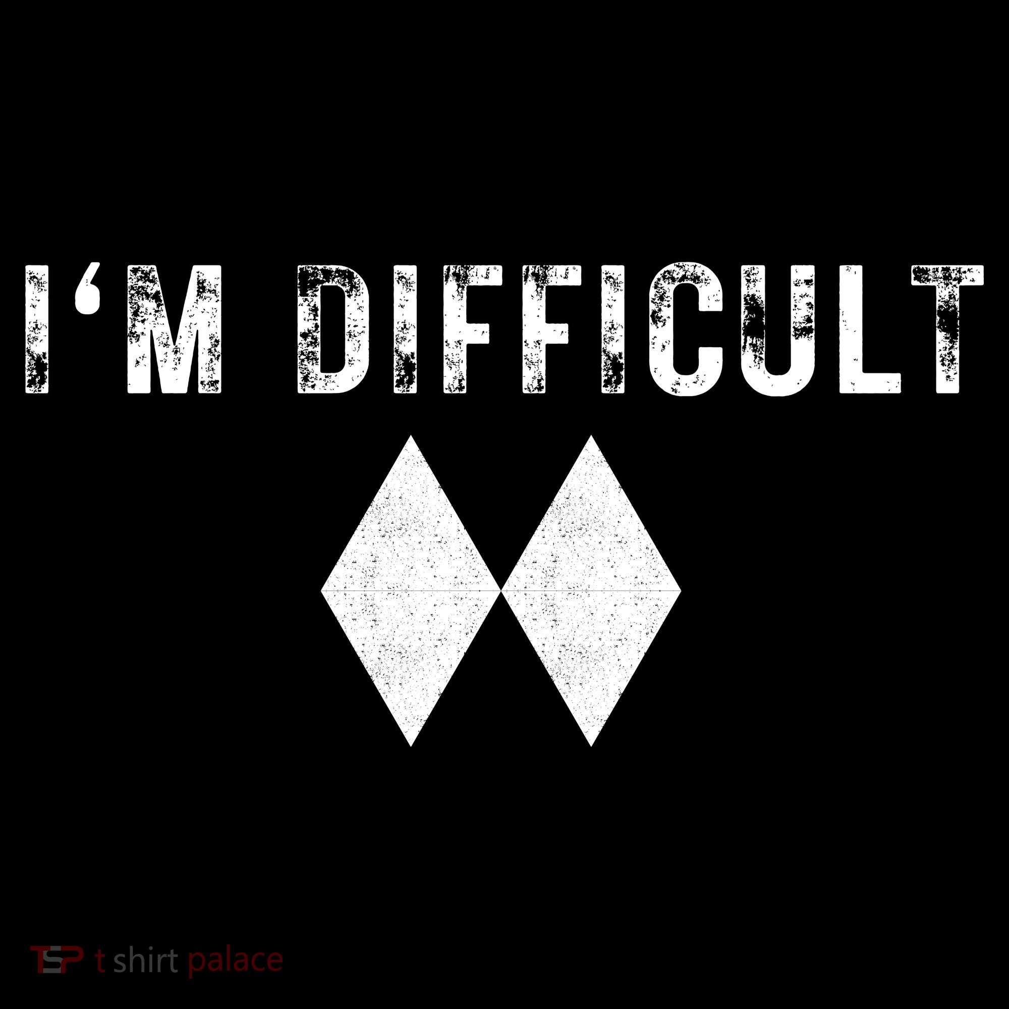 IM Difficult Skiing Skier Snowboard Double Black Diamonds Tote Bag