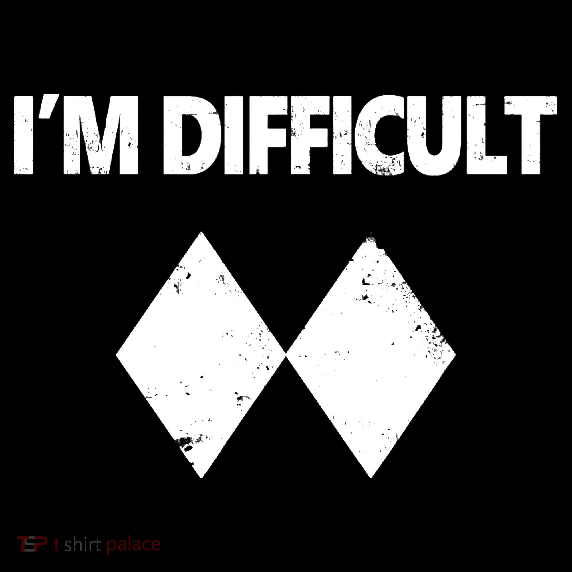 I'm Difficult Skiing Skier Snowboard Double Black Diamonds Mousepad