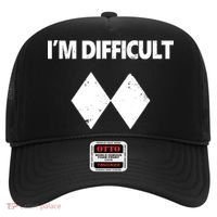 I'm Difficult Skiing Skier Snowboard Double Black Diamonds Hat thumb 0