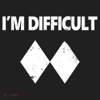 I'm Difficult Skiing Skier Snowboard Double Black Diamonds Golf Towel thumb 3