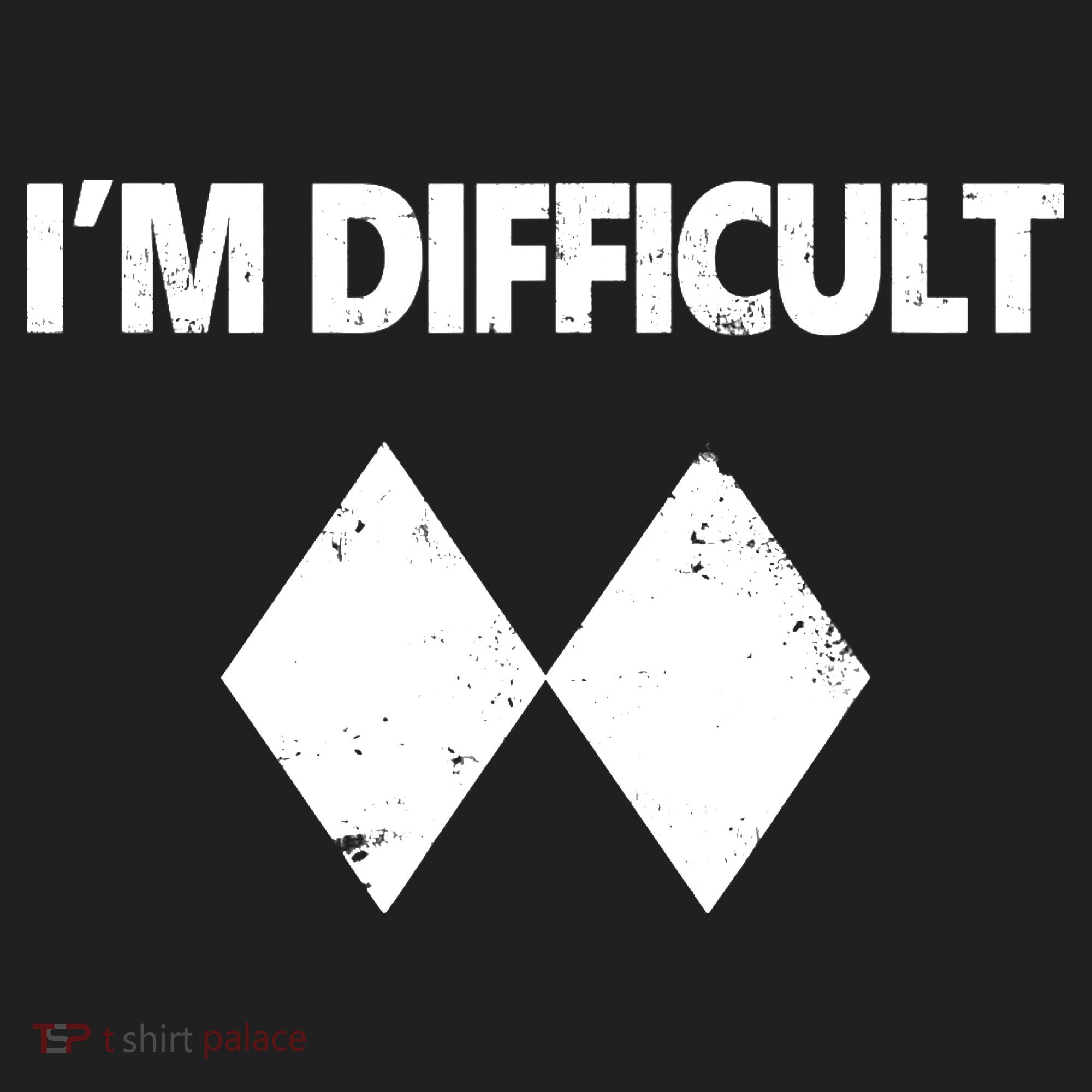 I'm Difficult Skiing Skier Snowboard Double Black Diamonds Golf Towel
