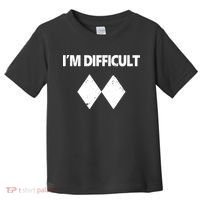I'm Difficult Skiing Skier Snowboard Double Black Diamonds Toddler T-Shirt thumb 0