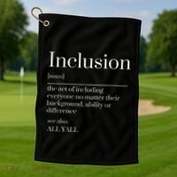 Inclusion Definition Southern Style All Yall Neurodivergent Golf Towel thumb 1