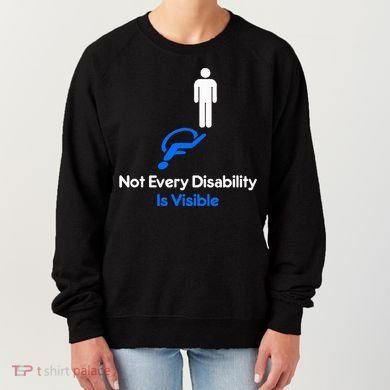 Invisible Disability Stick Figure With Wheelchair Shadow Women's Sweatshirt