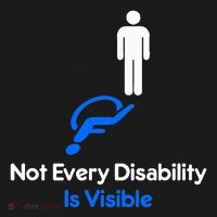 Invisible Disability Stick Figure With Wheelchair Shadow Doggie Tank thumb 4