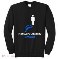 Invisible Disability Stick Figure With Wheelchair Shadow Sweatshirt thumb 0