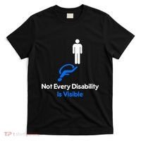 Invisible Disability Stick Figure With Wheelchair Shadow T-Shirt thumb 0