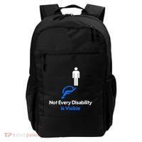 Invisible Disability Stick Figure With Wheelchair Shadow Backpack thumb 0