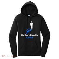 Invisible Disability Stick Figure With Wheelchair Shadow Women's Hoodie thumb 0