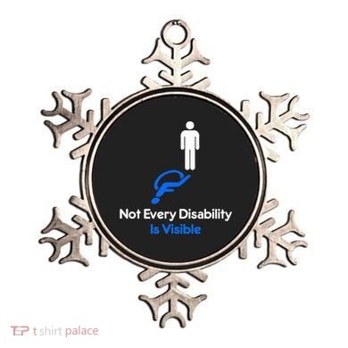 Invisible Disability Stick Figure With Wheelchair Shadow Ornament