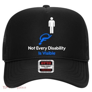 Invisible Disability Stick Figure With Wheelchair Shadow Hat