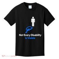 Invisible Disability Stick Figure With Wheelchair Shadow Kids T-Shirt thumb 0
