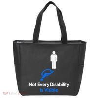 Invisible Disability Stick Figure With Wheelchair Shadow Tote Bag thumb 0