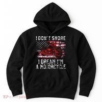 I DonT Snore I Dream IM A Motorcycle Club Snoring Biker Hoodie thumb 0
