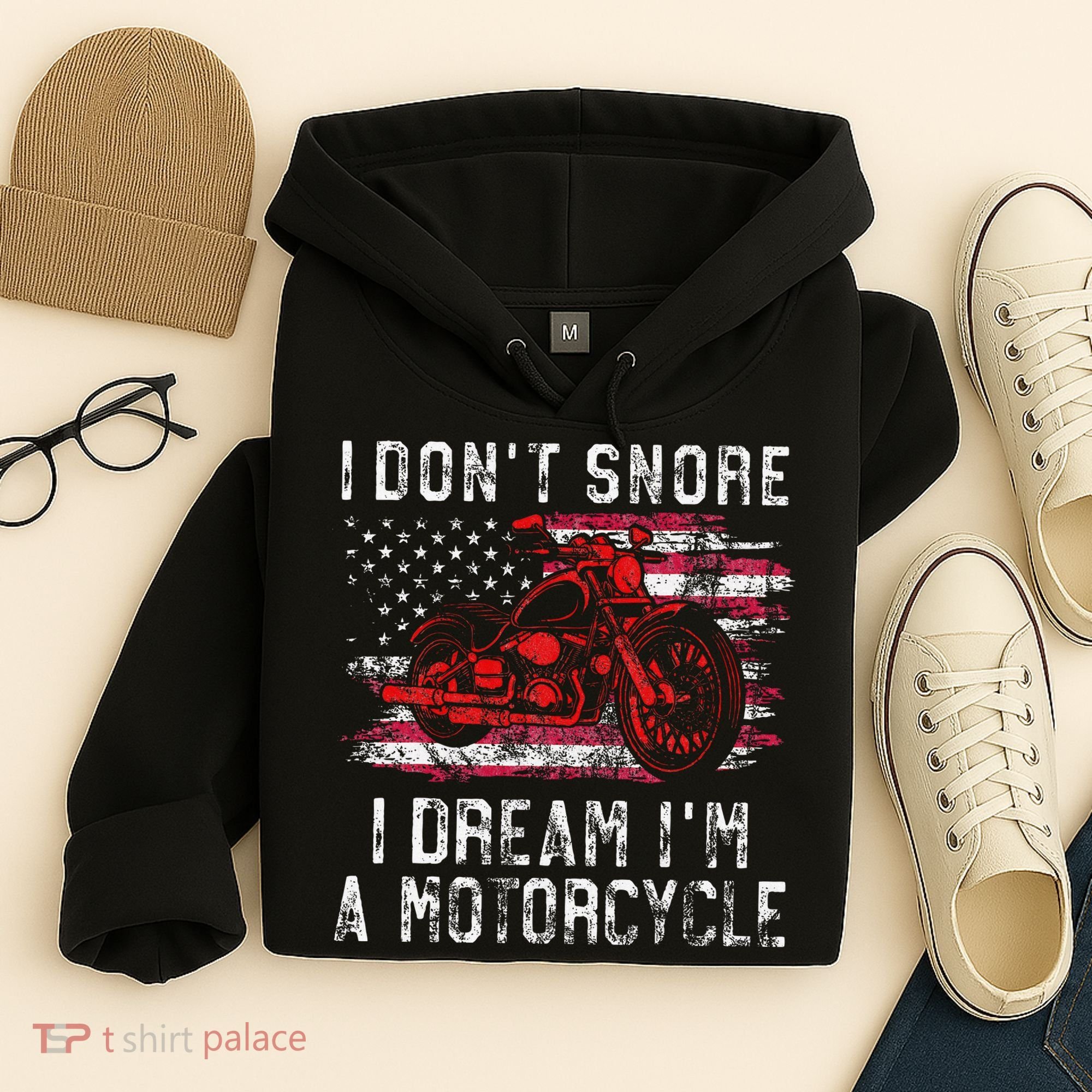 I DonT Snore I Dream IM A Motorcycle Club Snoring Biker Hoodie