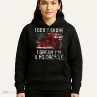 I DonT Snore I Dream IM A Motorcycle Club Snoring Biker Hoodie thumb 5