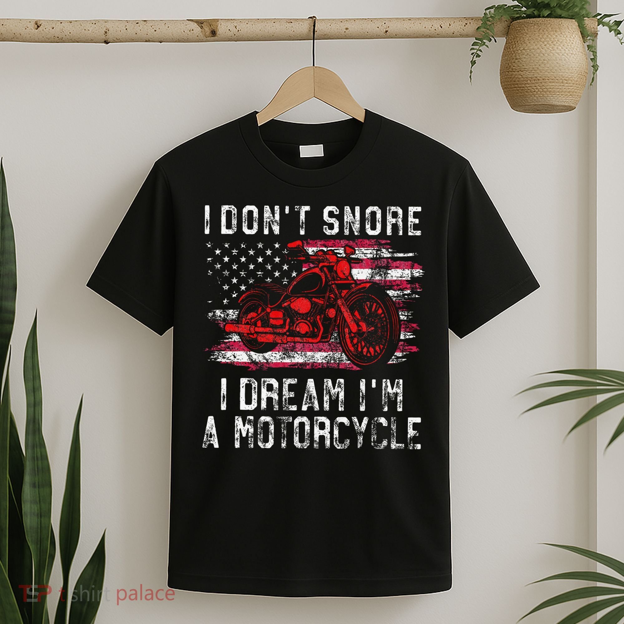 I DonT Snore I Dream IM A Motorcycle Club Snoring Biker T-Shirt