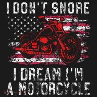 I DonT Snore I Dream IM A Motorcycle Club Snoring Biker Mousepad thumb 1