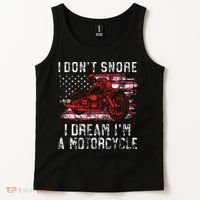 I DonT Snore I Dream IM A Motorcycle Club Snoring Biker Tank Top thumb 2