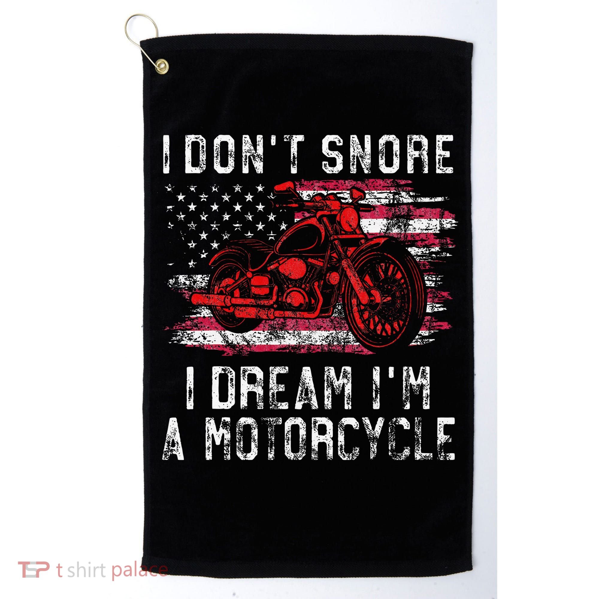 I DonT Snore I Dream IM A Motorcycle Club Snoring Biker Golf Towel