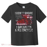 I DonT Snore I Dream IM A Motorcycle Club Snoring Biker Toddler T-Shirt thumb 0