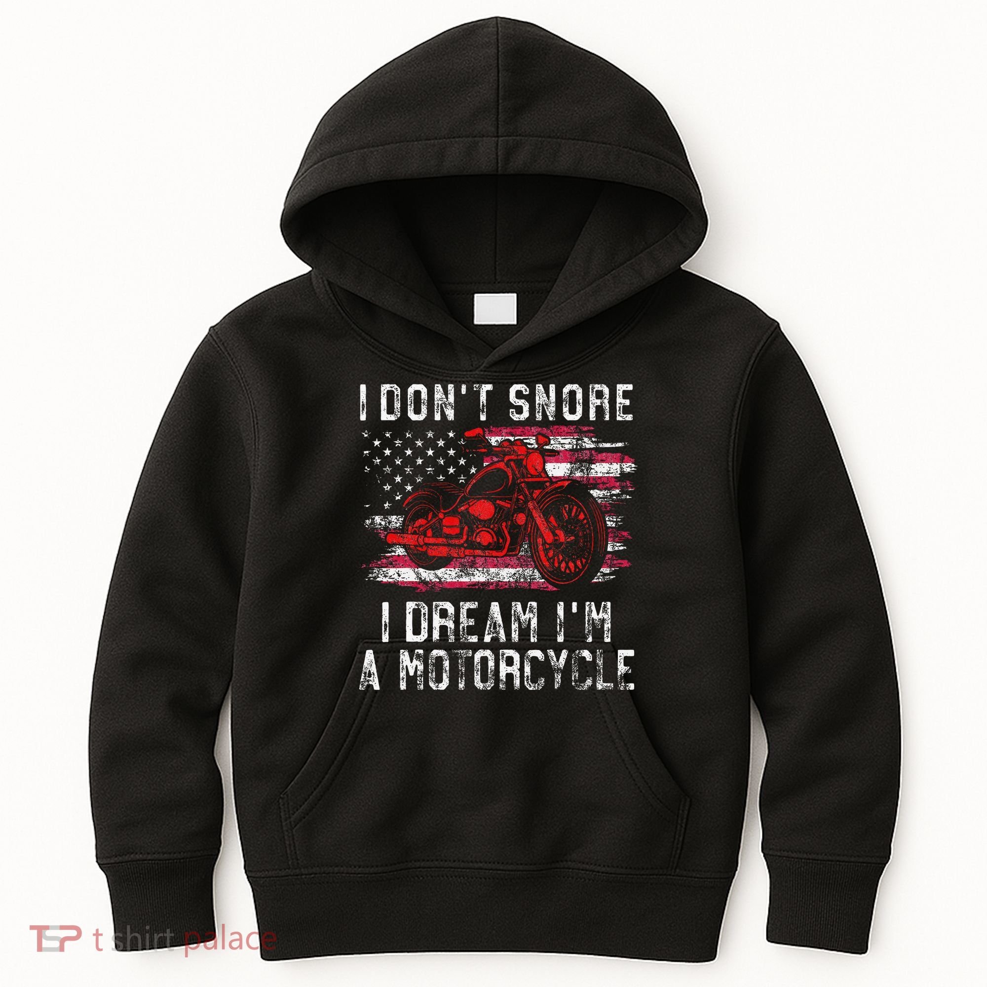 I DonT Snore I Dream IM A Motorcycle Club Snoring Biker Kids Hoodie