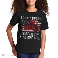 I DonT Snore I Dream IM A Motorcycle Club Snoring Biker Kids T-Shirt thumb 2