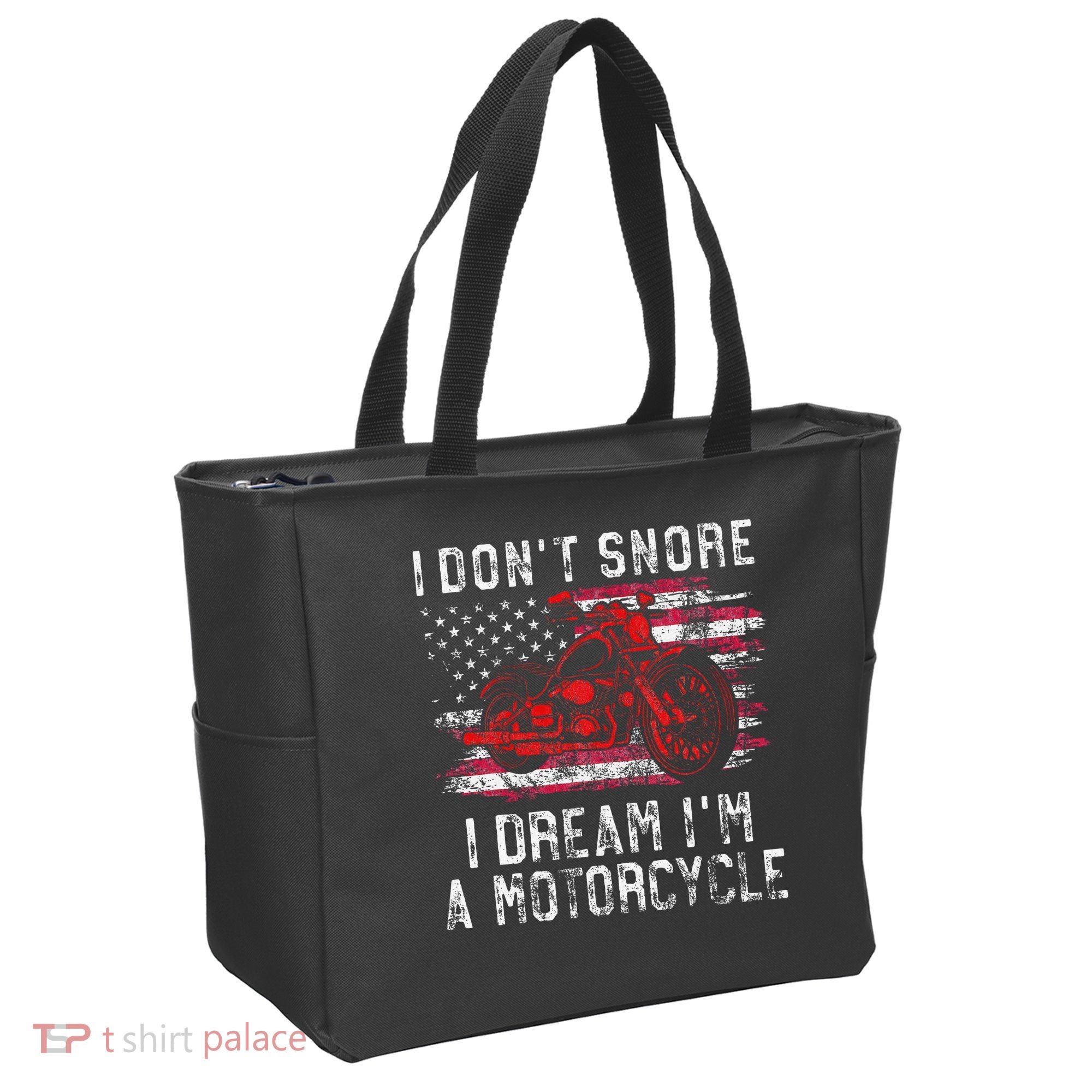 I DonT Snore I Dream IM A Motorcycle Club Snoring Biker Tote Bag