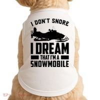 I Don't Snore I Dream That I'm A Snowmobile Doggie Tank thumb 0