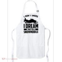 I Don't Snore I Dream That I'm A Snowmobile Apron thumb 0