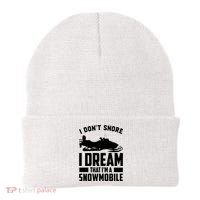 I Don't Snore I Dream That I'm A Snowmobile Beanie thumb 0