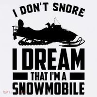I Don't Snore I Dream That I'm A Snowmobile Mousepad thumb 1