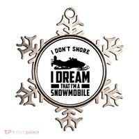 I Don't Snore I Dream That I'm A Snowmobile Ornament thumb 0