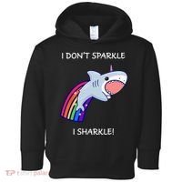 I Don't Sparkle I Sharkle Shark Unicorn Rainbow Toddler Hoodie thumb 0