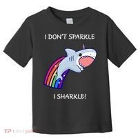 I Don't Sparkle I Sharkle Shark Unicorn Rainbow Toddler T-Shirt thumb 0