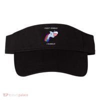 I Don't Sparkle I Sharkle Shark Unicorn Rainbow Visor thumb 0